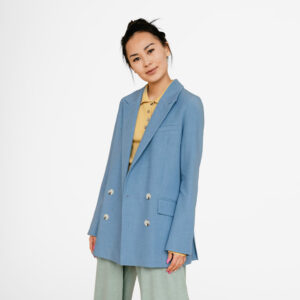 Oversized Double-Breasted Blazer
